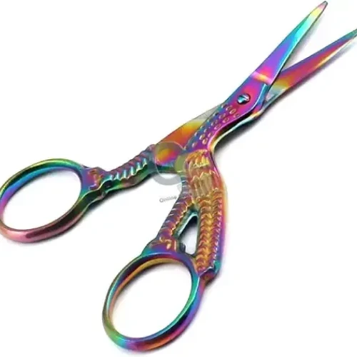 Titanium rainbow hairdressing shears